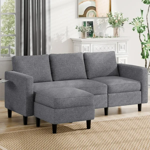 Sectional Sofa Couch Convertible