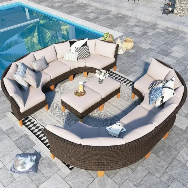 12 Pieces Patio Furniture Set