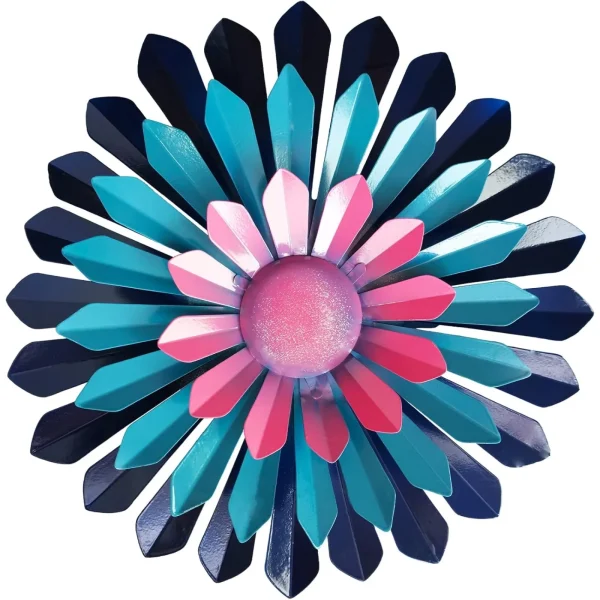 12 Inches Metal Flower Wall Art - Cute Garden Decor